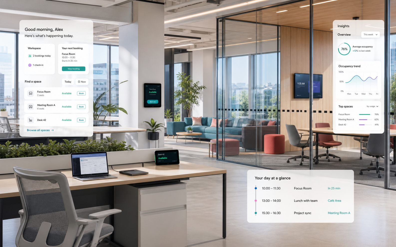 Desklix hybrid office visual